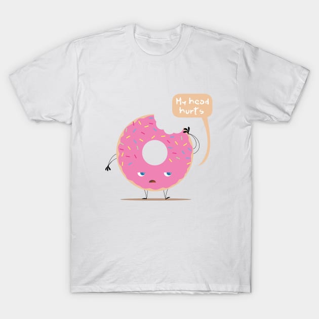 Donut Funny and Yummy T-Shirt by nattsart